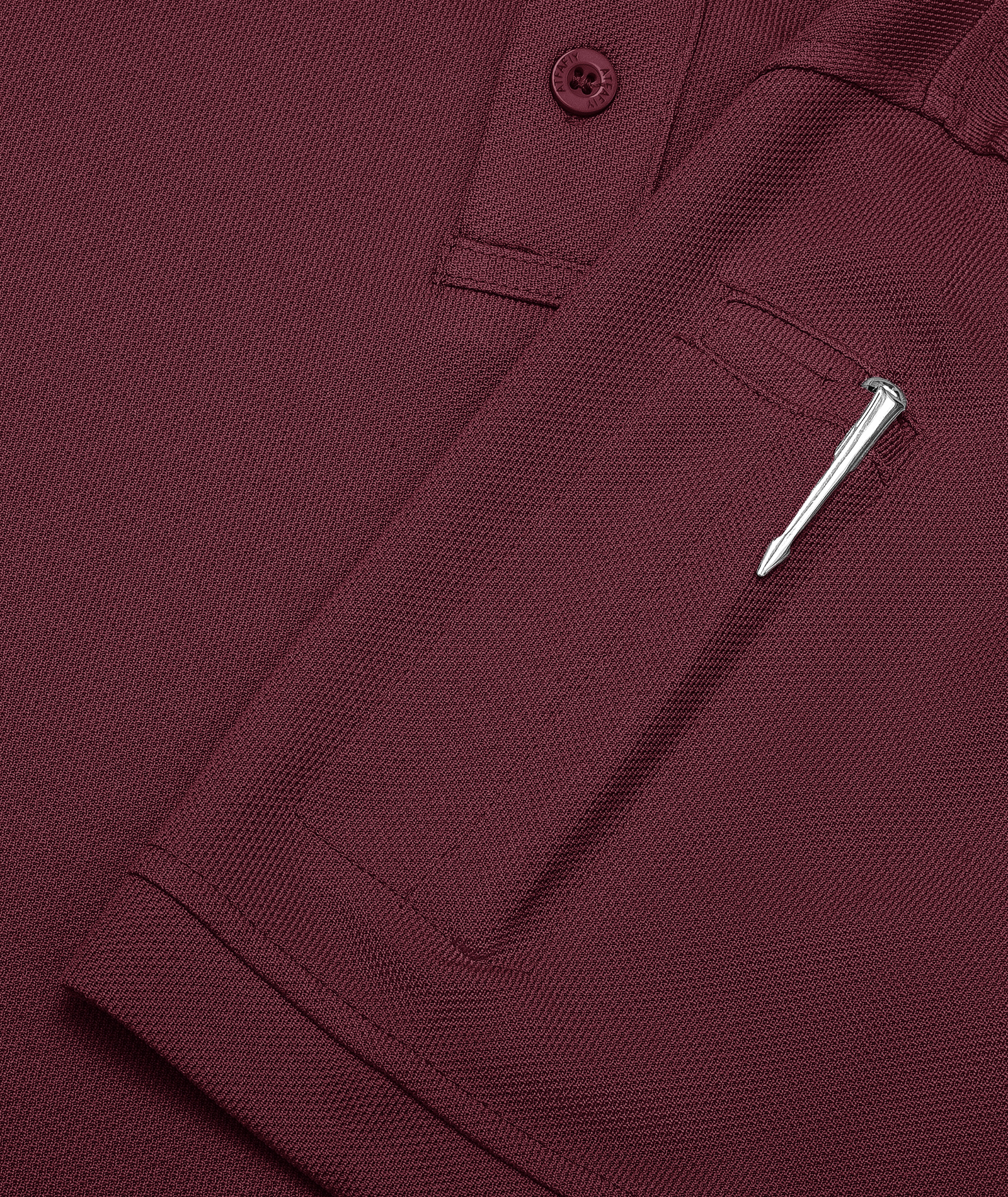 Men's Solid Color Button Up Polo Shirt