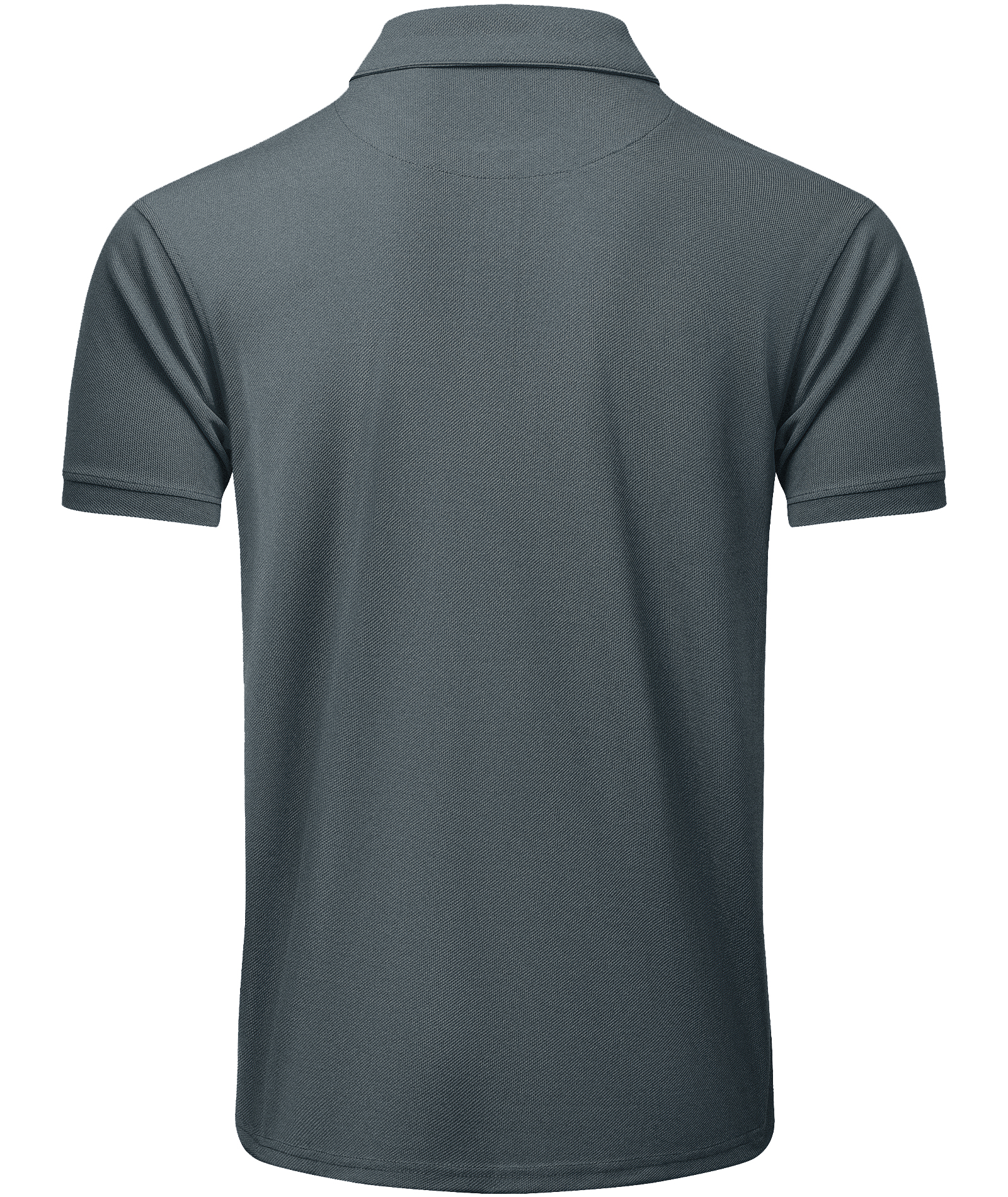 Men's Solid Color Button Up Polo Shirt