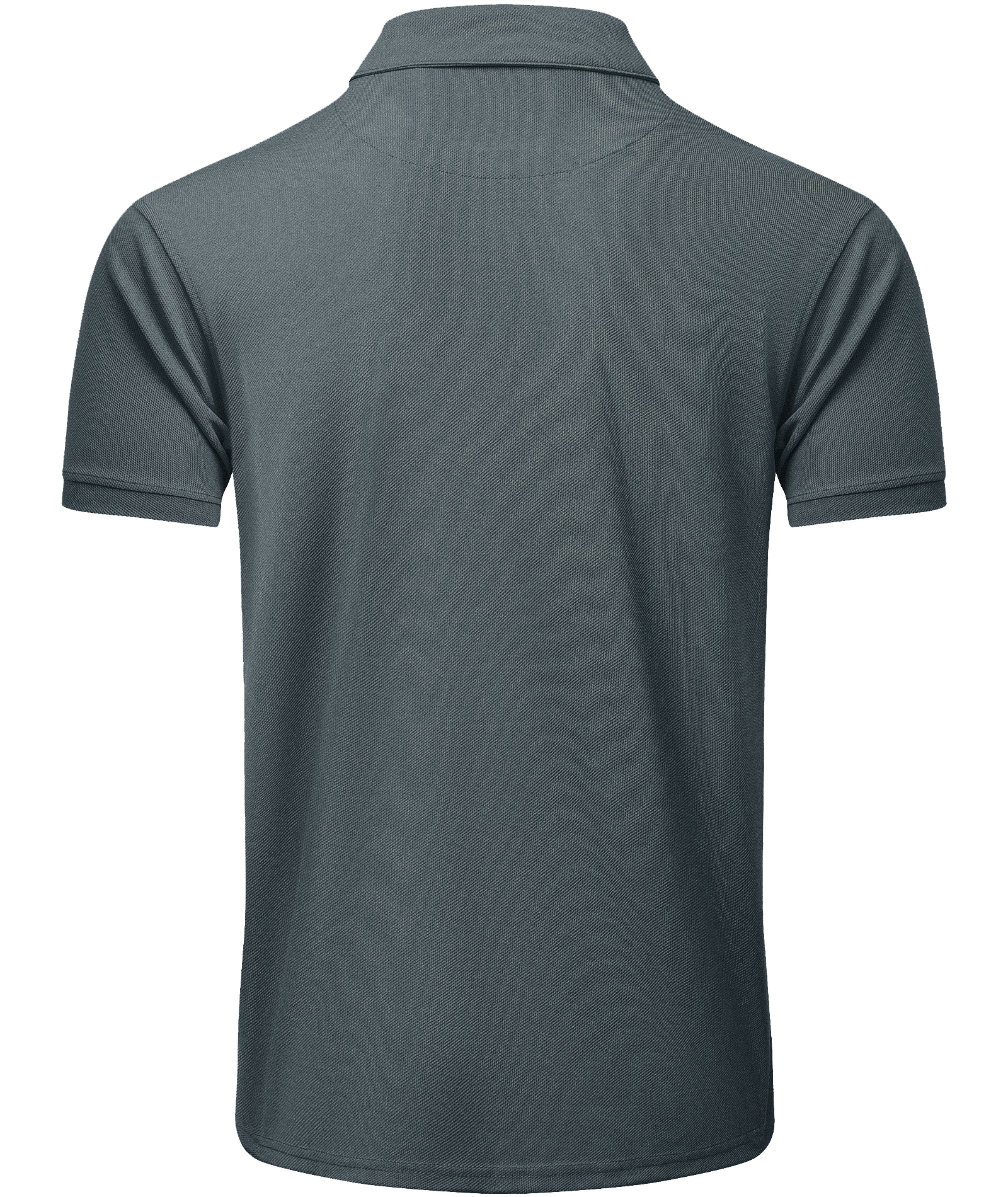 Men's Solid Color Button Up Polo Shirt