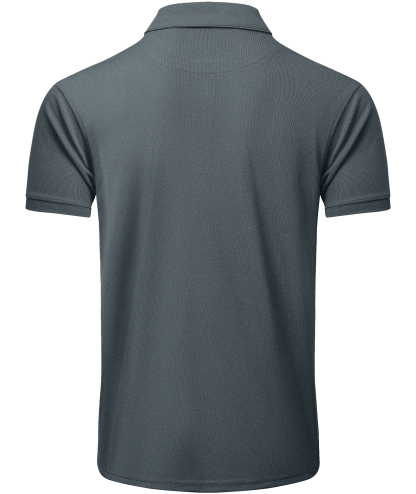 Men's Solid Color Button Up Polo Shirt