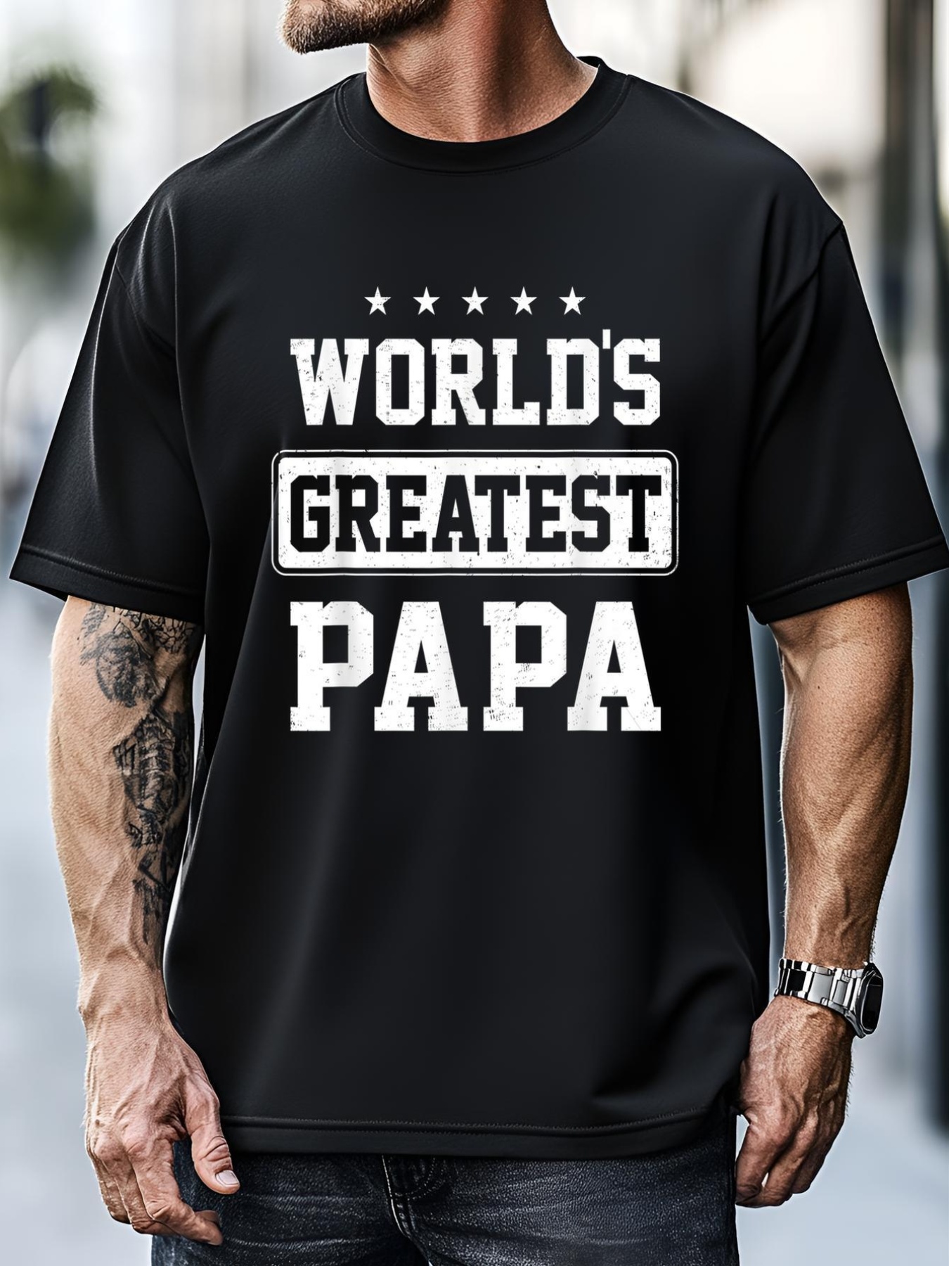 Unisex World's Greatest Papa Father's Day Grandpa T-Shirt