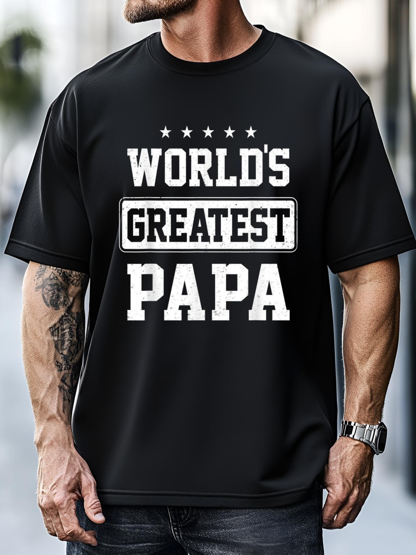 Unisex World's Greatest Papa Father's Day Grandpa T-Shirt
