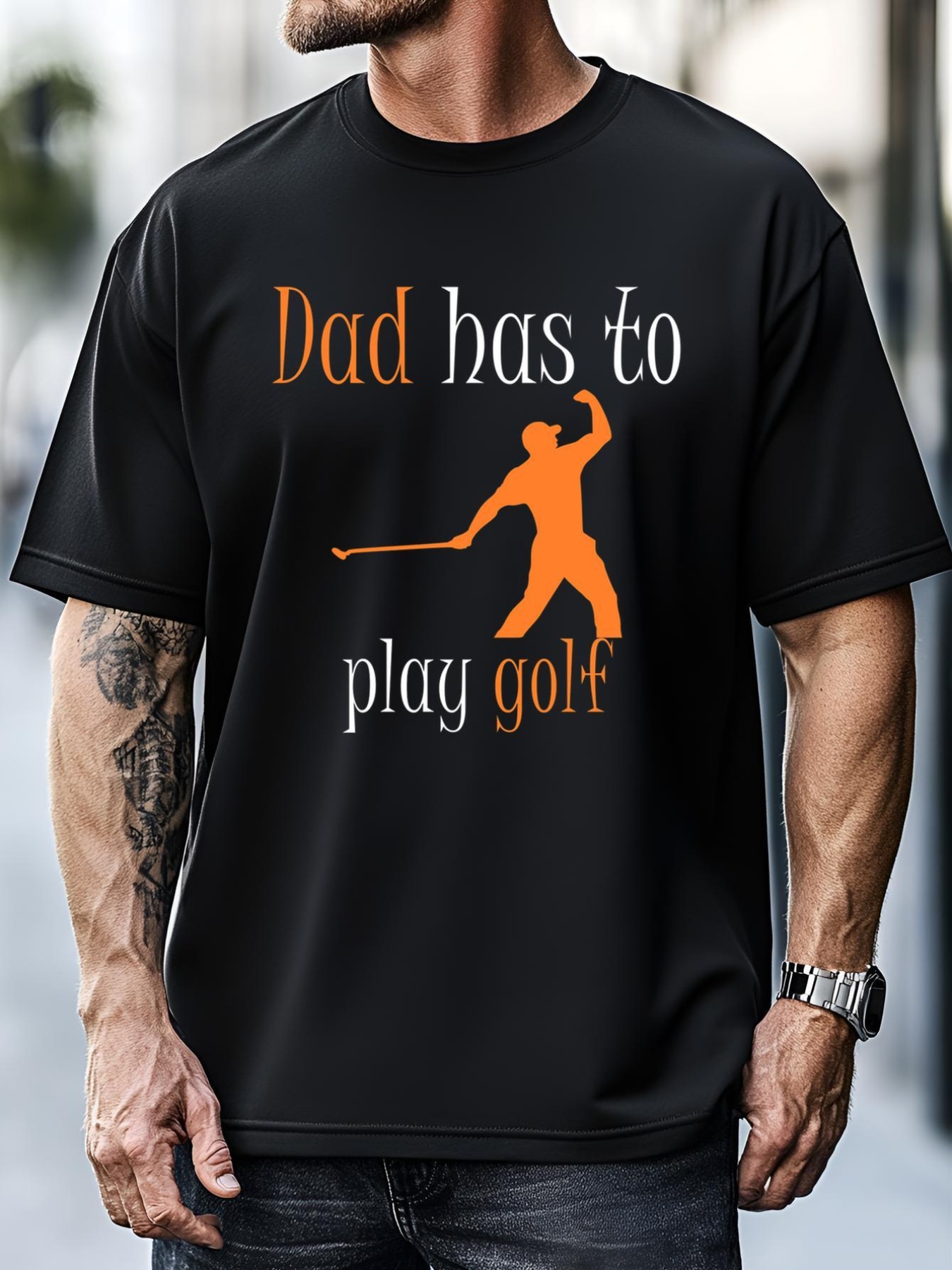 Unisex Dad Has To Play Golf Gift For Father's Day T-Shirt