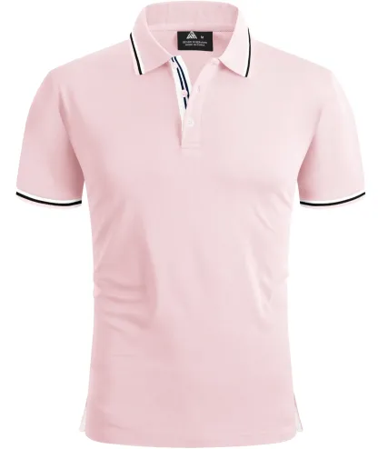 Men's Contrasting Collar Dri-fit  Polo Shirt