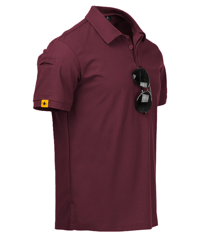 Men's Solid Color Golf Polo Shirt
