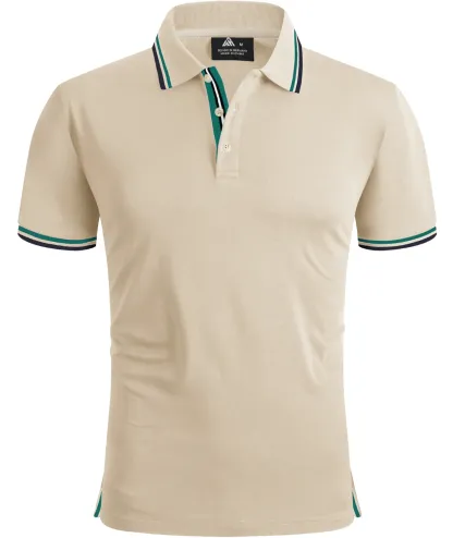 Men's Contrasting Collar Dri-fit  Polo Shirt