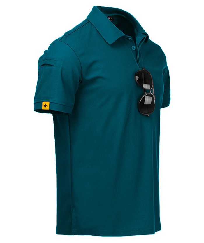 Men's Solid Color Golf Polo Shirt