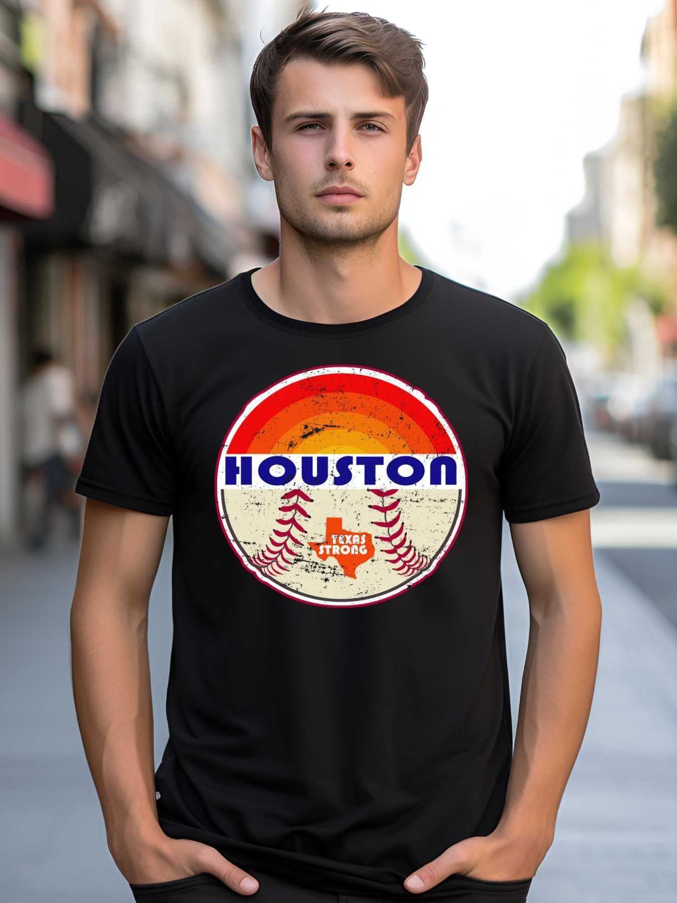 Unisex Houston Baseball Texas Strong shirt  Graphic Tee
