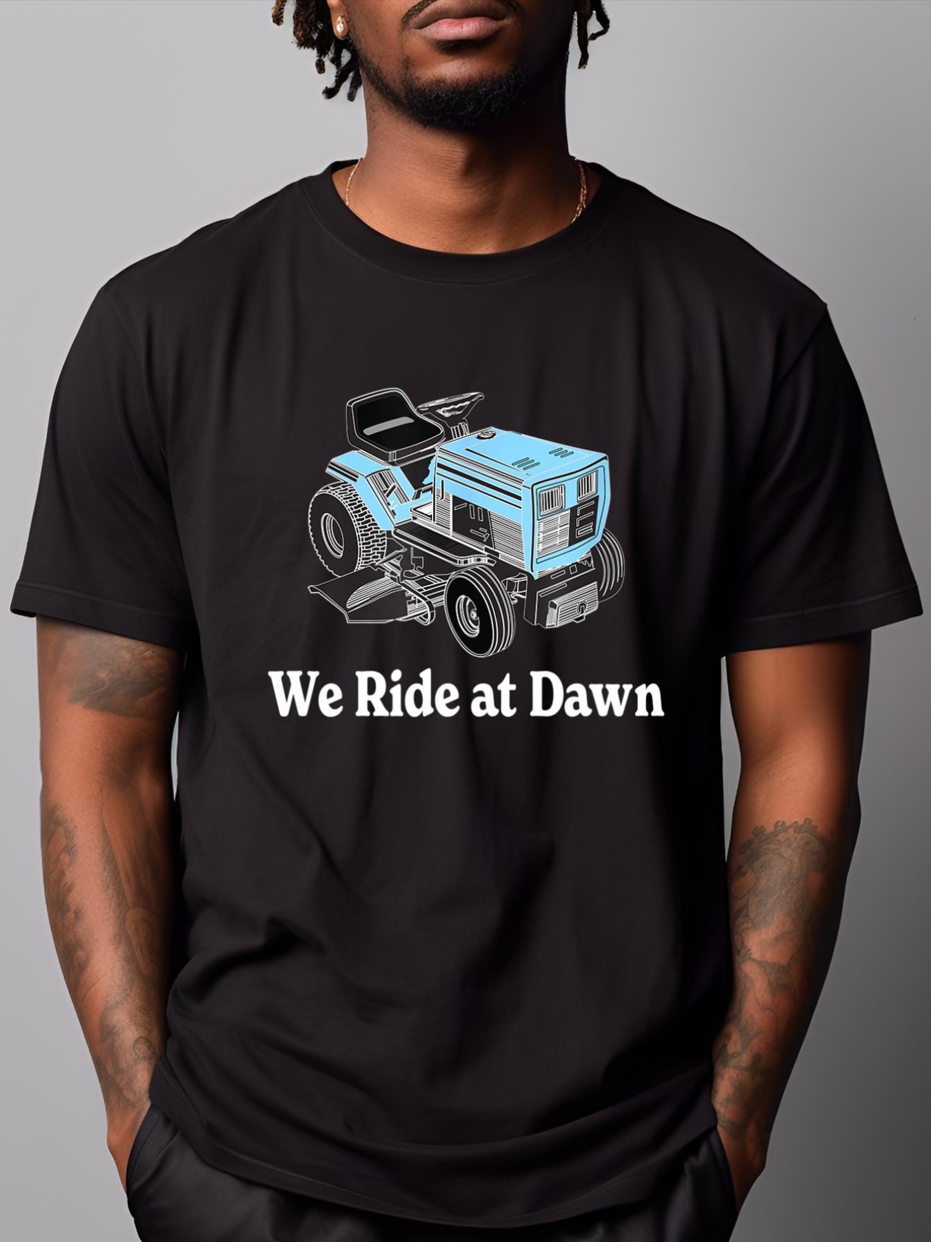 Unisex Mens We Ride At Dawn | Father's Day | Dad Gift | Grandfather T-Shirt