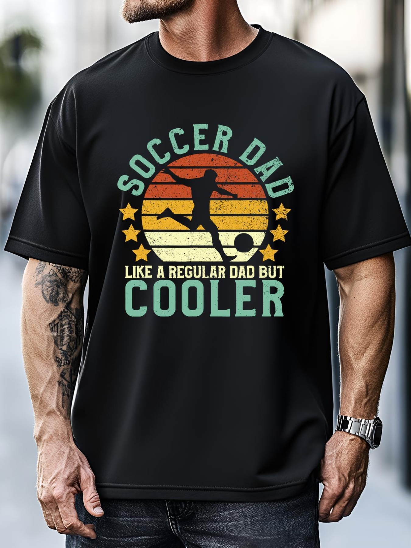 Unisex Soccer Dad | Funny Soccer Player &amp; Fan Fathers Day Gift T-Shirt