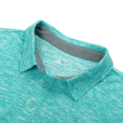 Men's Moisture Wicking Solid Color Polo Shirt