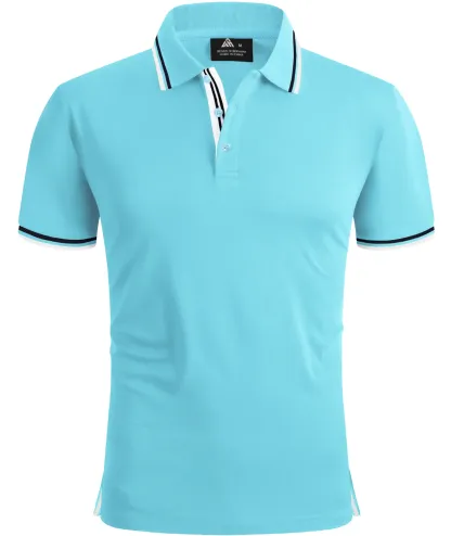 Men's Contrasting Collar Dri-fit  Polo Shirt