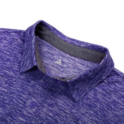 Men's Moisture Wicking Solid Color Polo Shirt