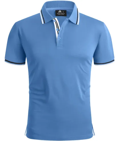 Men's Contrasting Collar Dri-fit  Polo Shirt