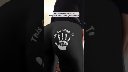 Custom Leggings - Personalized Gifts For Wife - This Ass Belongs To Andy