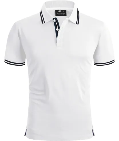 Men's Contrasting Collar Dri-fit  Polo Shirt
