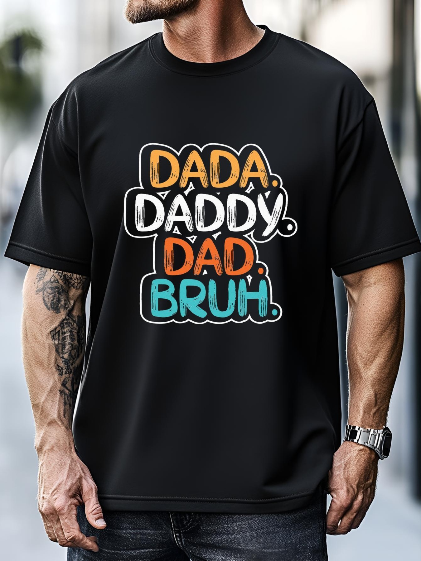 Unisex Dada Daddy Dad Bruh Fathers Day Funny For Dad Daddy T-Shirt