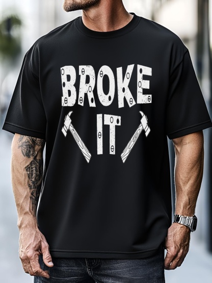 Unisex Broke It Fixed It Father Son Matching Funny FatherS Day T-Shirt