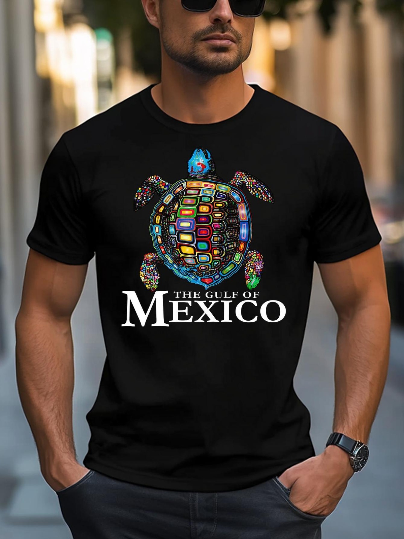 Unisex Graphic Sea Turtle Gulf Of Mexico Never Forget Trump T-Shirt