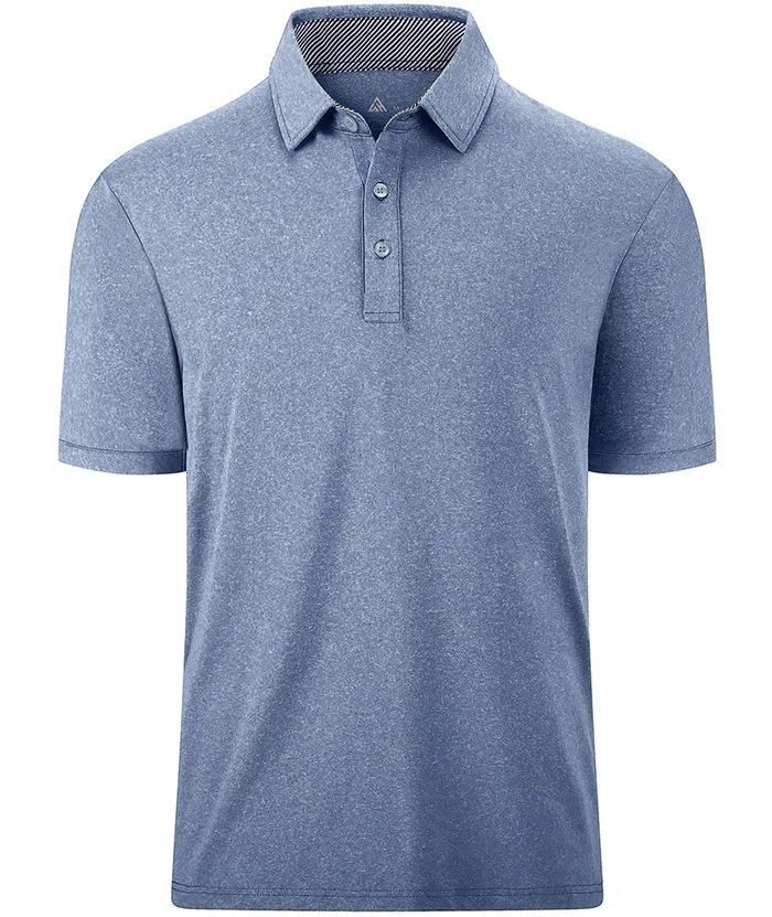 Men's Casual Solid Color Slim Fit Polo Shirt