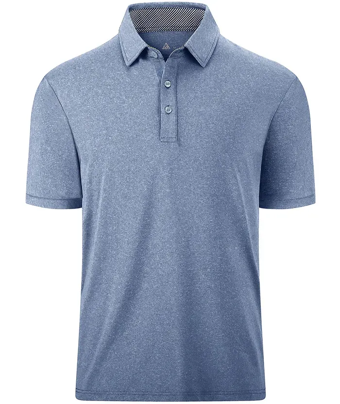 Men's Casual Solid Color Slim Fit Polo Shirt