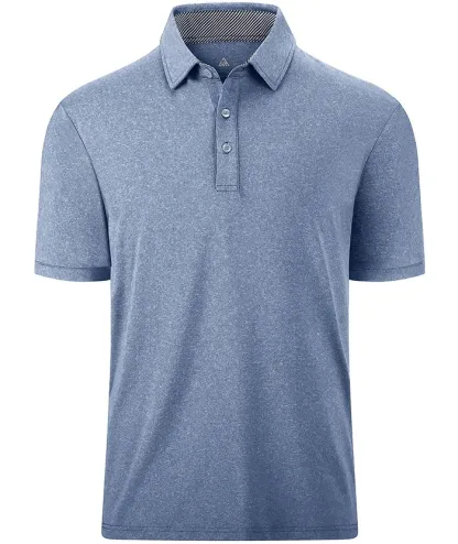 Men's Casual Solid Color Slim Fit Polo Shirt