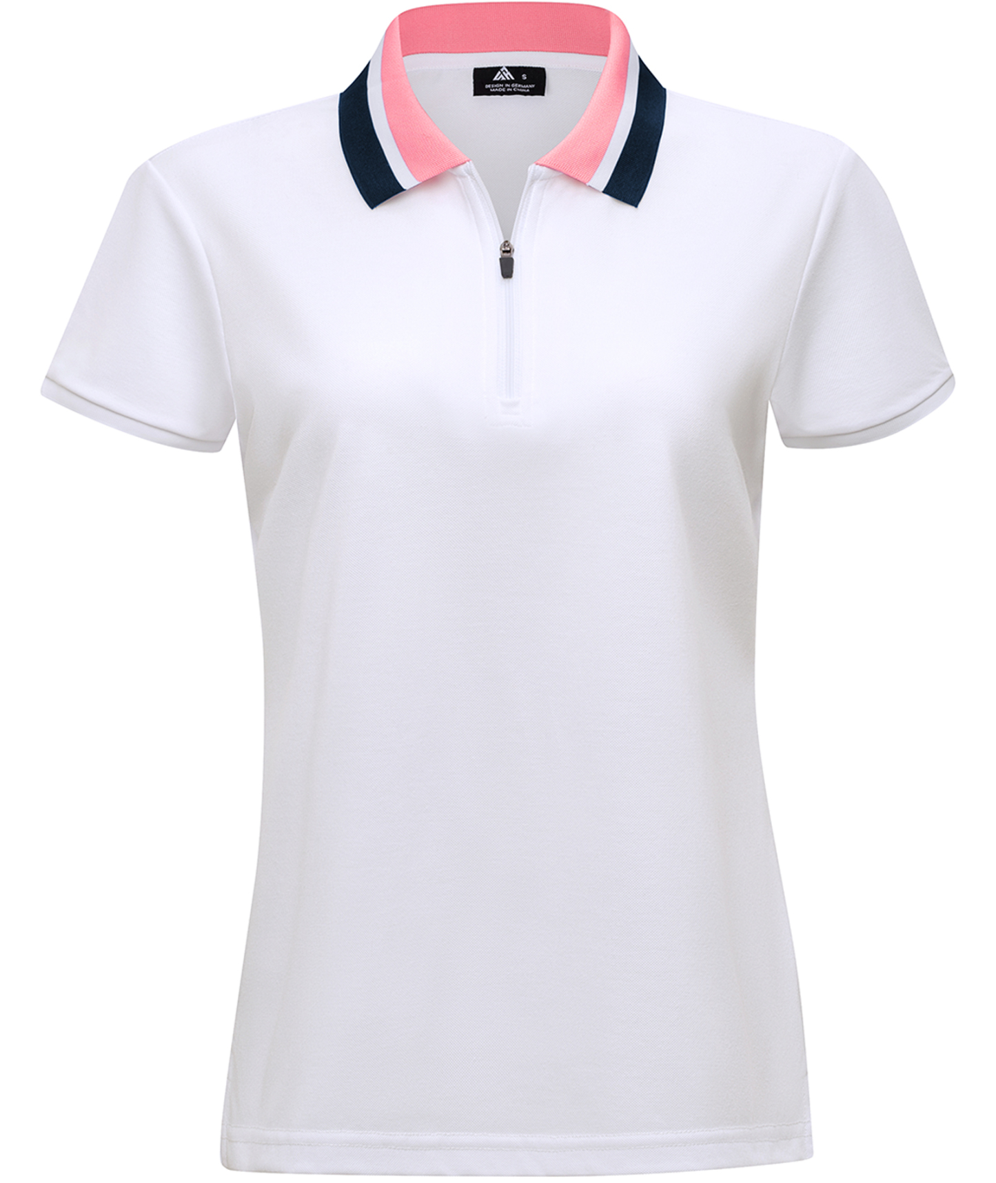 Women's Solid Color Slim Fit Casual Sports Polo Shirt