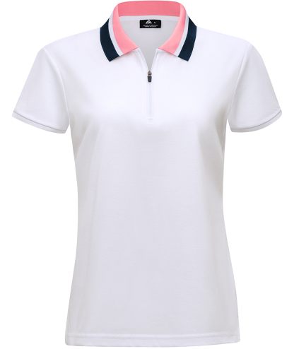 Women's Solid Color Slim Fit Casual Sports Polo Shirt