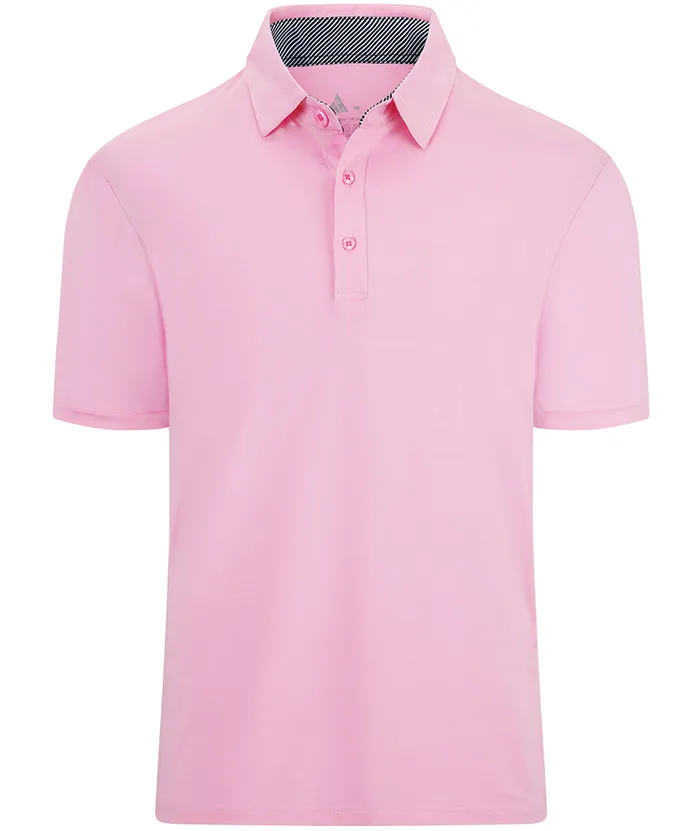 Men's Casual Solid Color Slim Fit Polo Shirt