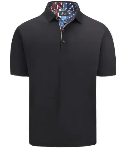 Men's Slim Fit Tennis Solid Color Polo Shirt