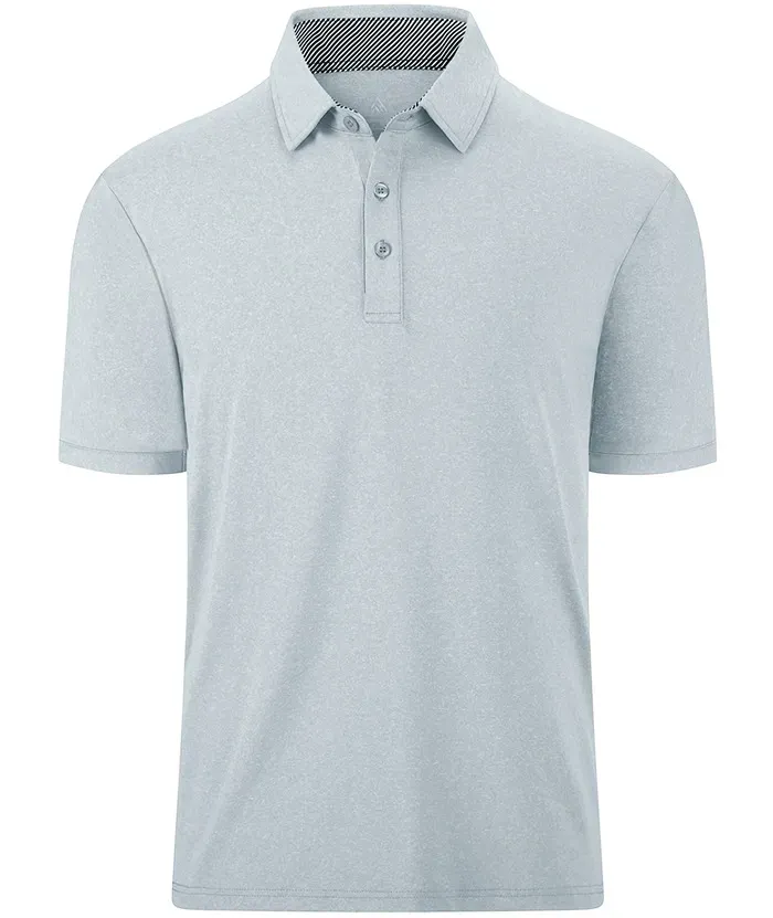 Men's Casual Solid Color Slim Fit Polo Shirt