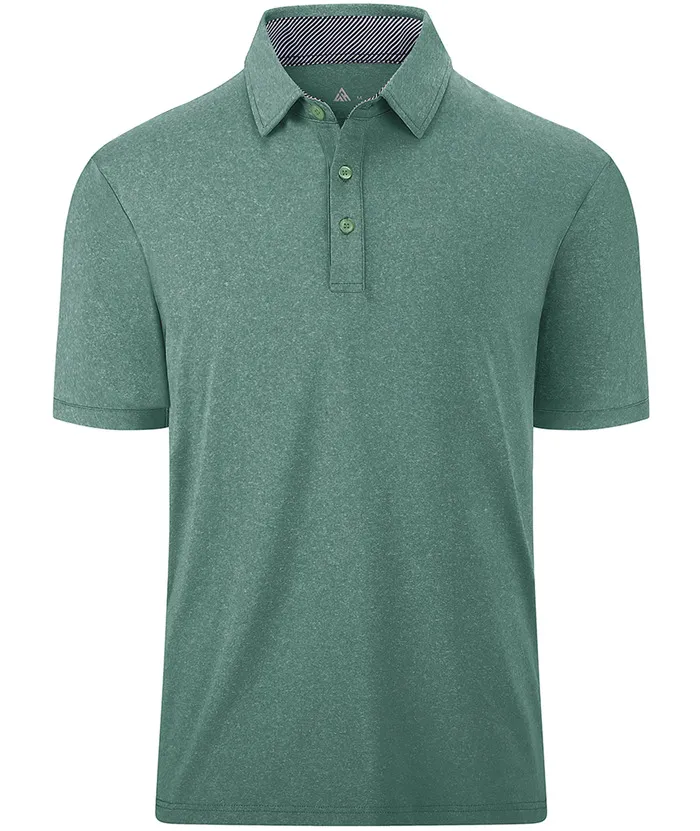 Men's Casual Solid Color Slim Fit Polo Shirt