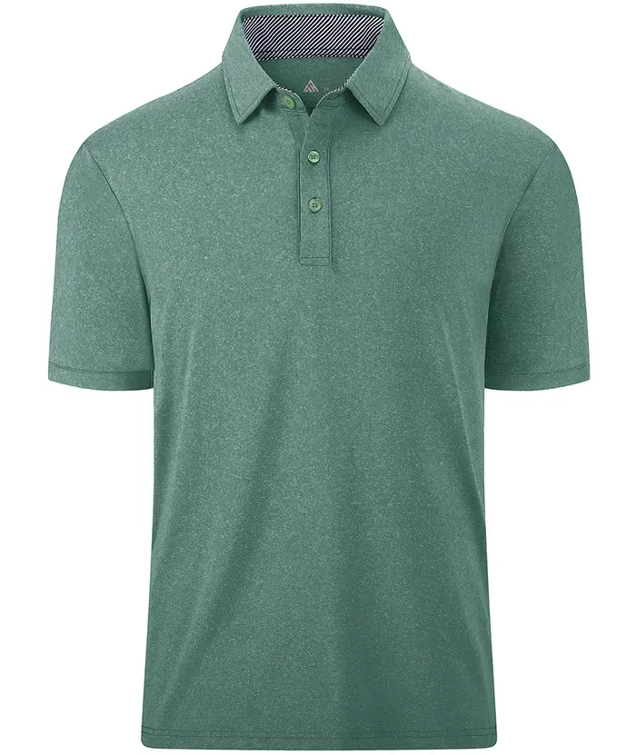 Men's Casual Solid Color Slim Fit Polo Shirt