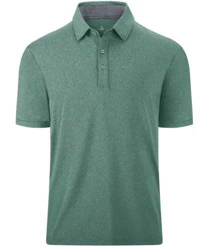 Men's Casual Solid Color Slim Fit Polo Shirt
