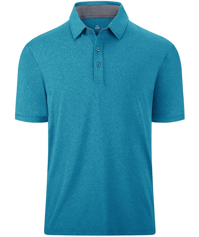 Men's Casual Solid Color Slim Fit Polo Shirt