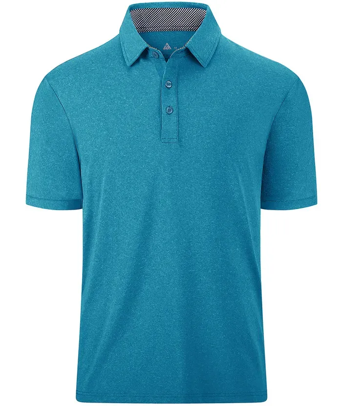Men's Casual Solid Color Slim Fit Polo Shirt