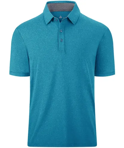 Men's Casual Solid Color Slim Fit Polo Shirt