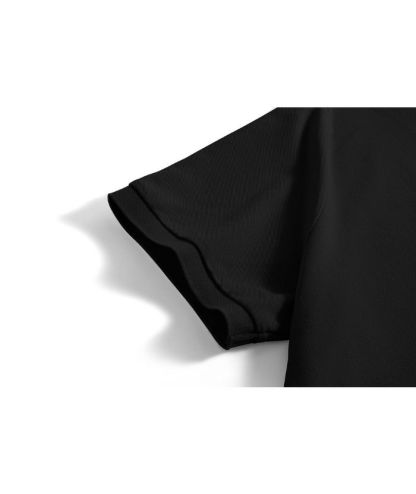 Men's Button Up Dri Fit Solid Color Polo Shirt