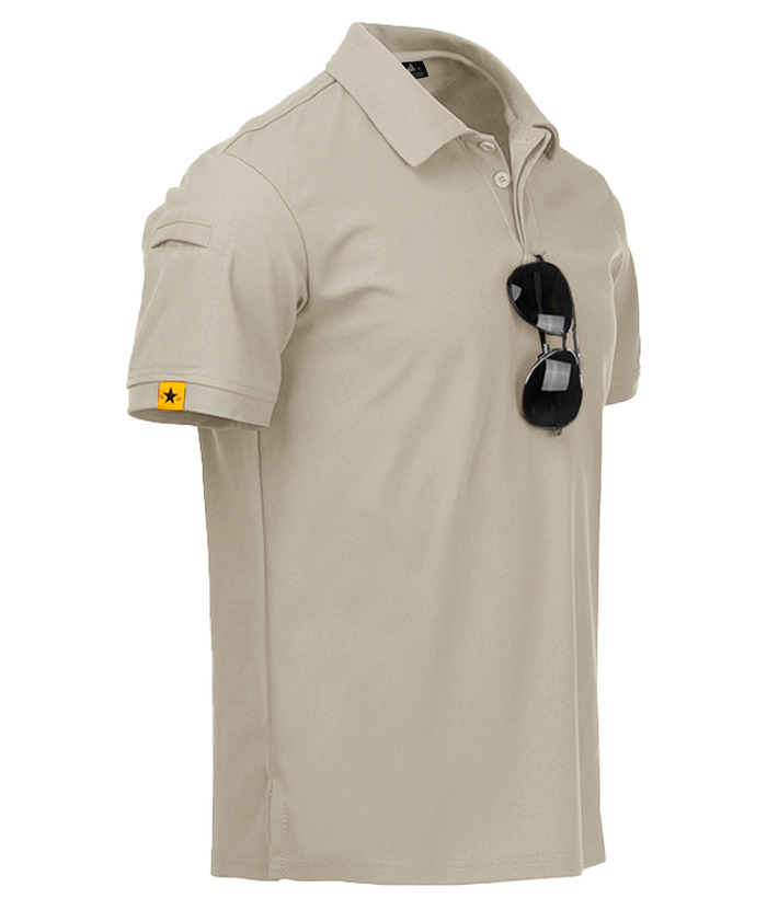 Men's Solid Color Golf Polo Shirt