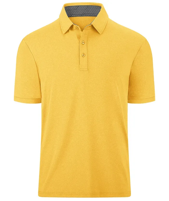 Men's Casual Solid Color Slim Fit Polo Shirt