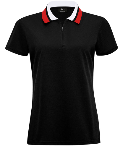 Women's Solid Color Slim Fit Casual Sports Polo Shirt