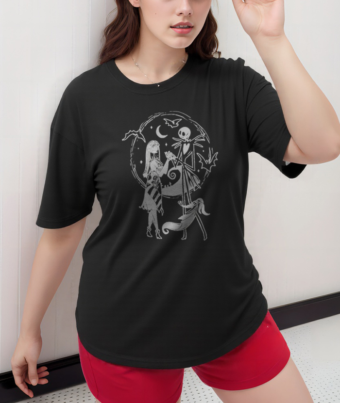 Unisex The Nightmare Before Christmas 100% Cotton Graphic Tee