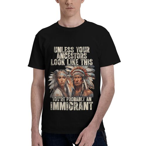 Men's Unless Your Ancestors Look Like This 100% Cotton T-Shirt-pod4team