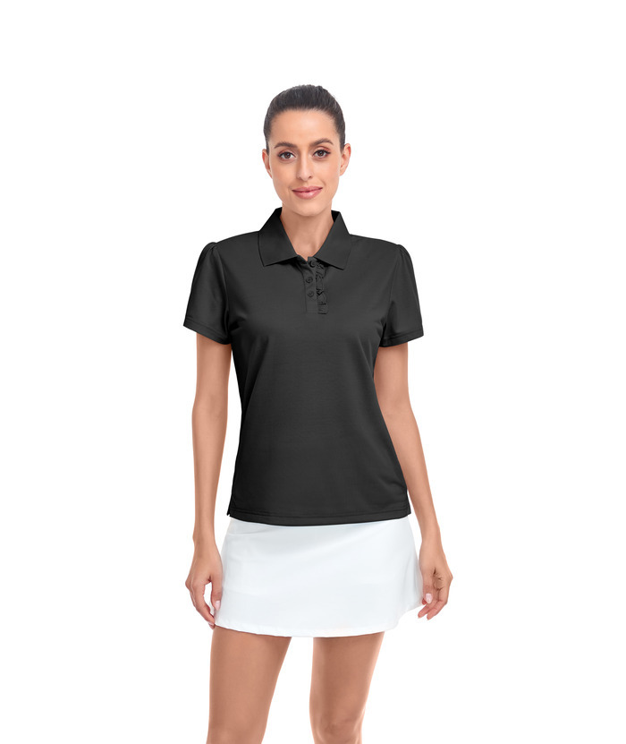 Women's Soft Dri fit Solid Color Golf Polo Shirt