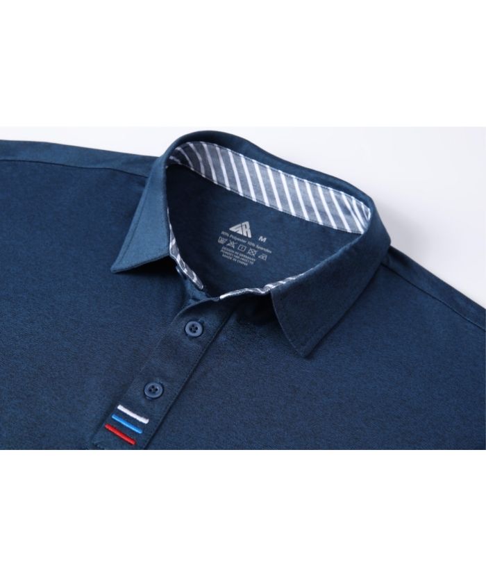 Men's Solid Color Slim Fit Polo Shirt