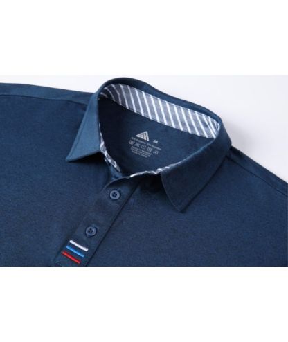 Men's Solid Color Slim Fit Polo Shirt