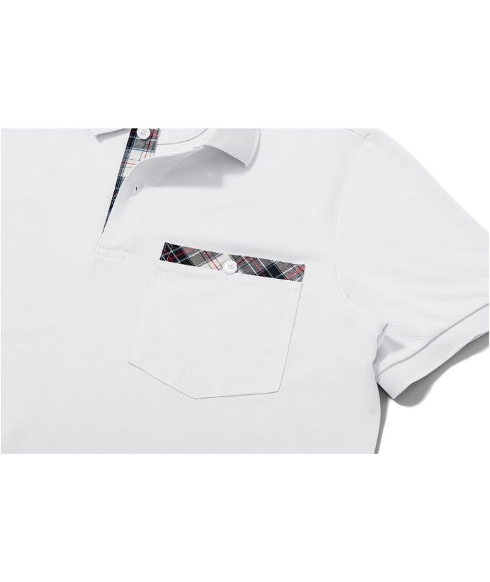 Men's Button Up Dri Fit Solid Color Polo Shirt