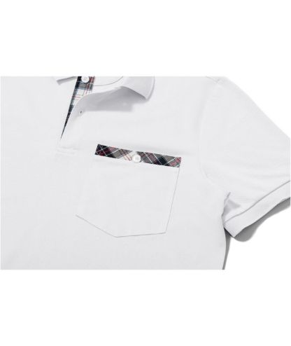 Men's Button Up Dri Fit Solid Color Polo Shirt