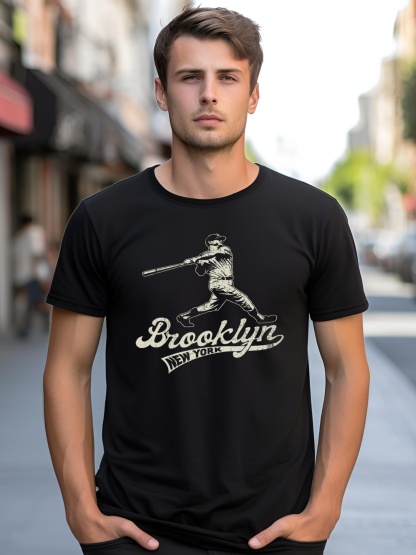 Unisex Baseball Vintage Style Brooklyn shirt  Graphic Tee