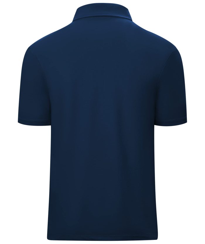 Men's 1/4 Zipper Solid Color Golf Polo Shirt